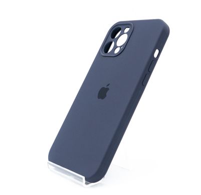 Силіконовий чохол Full Cover для iPhone 12 Pro Max midnight blue Full Camera