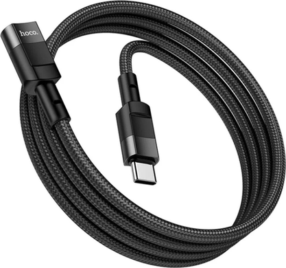 Перехідник подовжувач Hoco U107 Type-C to Type-C USB2.0 3A/1.2m black