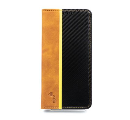 Чохол книжка Carbon для Samsung A52 5G light brown/black (4you)