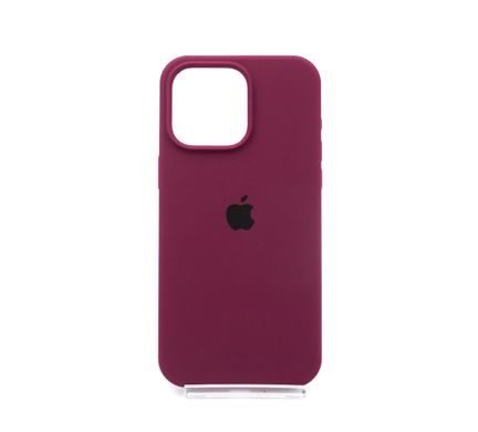 Силіконовий чохол Full Cover для iPhone 15 Pro Max marsala (maroon)
