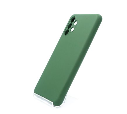 Силіконовий чохол Full Cover для Samsung A32 4G dark green Full Camera без logo