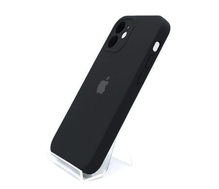 Силіконовий чохол Full Cover для iPhone 12 mini black Full Camera