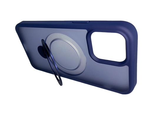 Чохол Ostand with MagSafe для iPhone 15 Pro Max dark blue