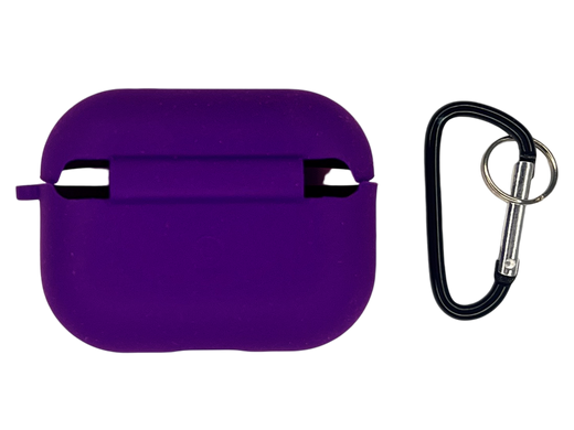 Чохол for AirPods Pro силіконовий ultra violet з мікрофіброю