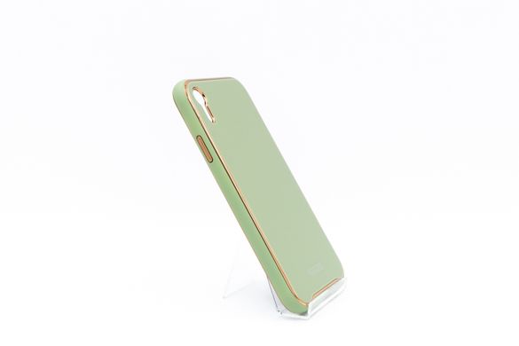 Чохол TPU + Glass Venezia для iPhone XR mint