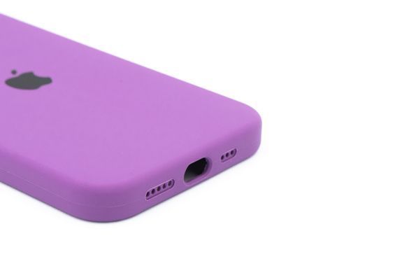 Силиконовый чехол Full Cover для iPhone 12/12 Pro grape