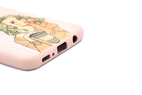 Силиконовый чехол Full Cover SP MyPrint для Samsung M31 pink sand дівчина 6