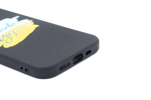 Силіконовий чохол MyPrint для iPhone 12 Pro Слава Україні black