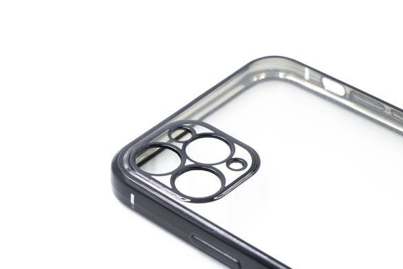 Силіконовий чохол Сlear для iPhone 11 Pro Max black Full Camera з глянсовою окантовкою