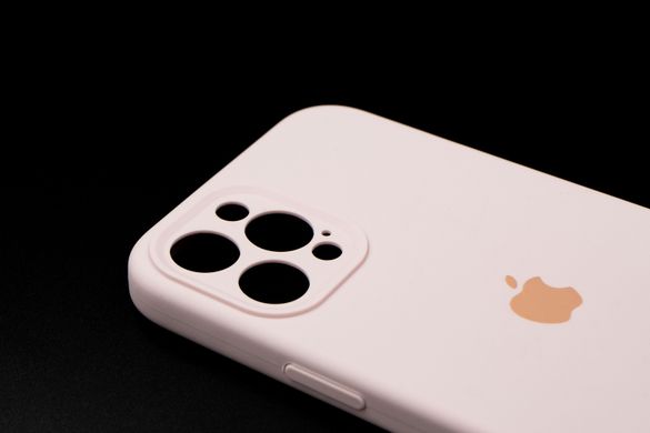 Силіконовий чохол Full Cover для iPhone 12 Pro Max chalk pink Full Camera