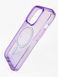 Чохол TPU Galaxy Sparkle MagSafe для iPhone 15 Pro purple+glitter