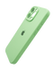 Силиконовый чехол Full Cover для iPhone 16 Pro Max pistashio Full Camera