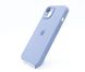 Силіконовий чохол Full Cover для iPhone 14 lavender grey Full Camera