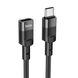 Перехідник подовжувач Hoco U107 Type-C to Type-C USB2.0 3A/1.2m black