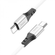 Кабель Hoco X86 Spear Silicone Type-C to Type-C 60W 1m white