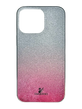 Чохол TPU+Glass для iPhone 13 Pro Swarovski raspberry