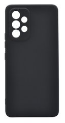 Силіконовий чохол SMTT для Samsung A53 black Full Camera з мікрофіброю
