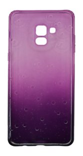 Силиконовый чехол J-Case Gradient Rain для Samsung Galaxy A8+2018 violet