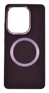 TPU чехол Bonbon Metal Style with MagSafe для Xiaomi Redmi Note 13 Pro 4G/Poco M6 Pro 4G plum