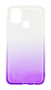 Силиконовый чехол Gradient Design для Samsung M31 white/purple