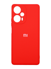Силіконовий чохол Full Cover для Xiaomi Poco F5 red Full Camera