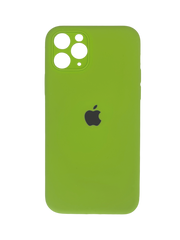 Силіконовий чохол Full Cover для iPhone 11 Pro lime green Full Camera