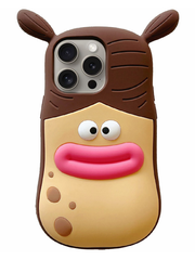 Силіконовий чохол Funny 3D для iPhone 14 Pro Max brown/he