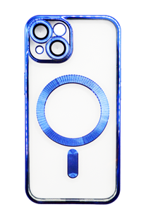 Чохол Metal Matte with MagSafe для iPhone 14 midnight blue Full Camera