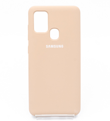 Силіконовий чохол Full Cover для Samsung A21S pink sand