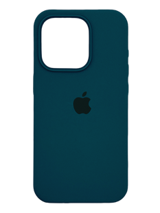 Силіконовий чохол Full Cover для iPhone 15 Pro steel blue