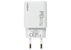 Мережевий зарядний пристрій MOXOM MX-HC25 PD & QC3.0 18W USB-C Type-C white