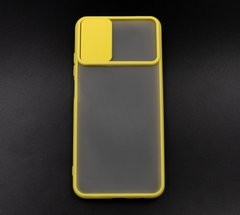 TPU чехол Camshield mate для Xiaomi Redmi Note 10/Note 10S yellow шторка/защита камеры