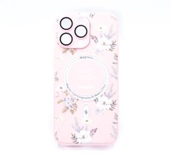 TPU+PC чохол Secret Garden with MagSafe для iPhone 14 Pro Max pink