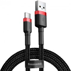 PD кабель Baseus Cafule Cable Type-C to iP PD 18W 1m red+black