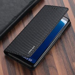 Чехол книжка для Samsung A 320 carbon black