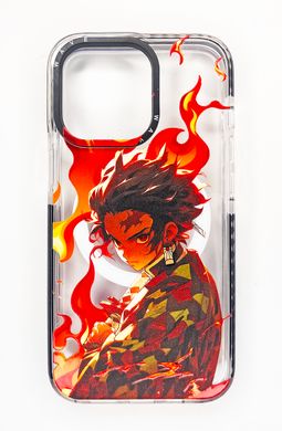 Чохол TPU+PC Anime legends Clear with MagSafe для iPhone 13 Pro tanjiro black