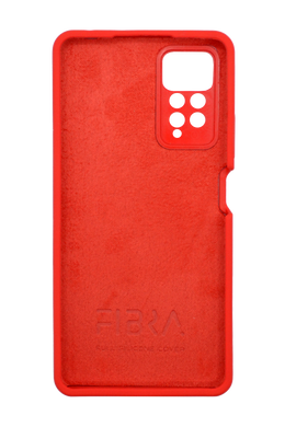 Силіконовий чохол Fibra для Xiaomi Redmi Note 11 Pro 4G/5G/Note 12 Pro 4G red Full Camera