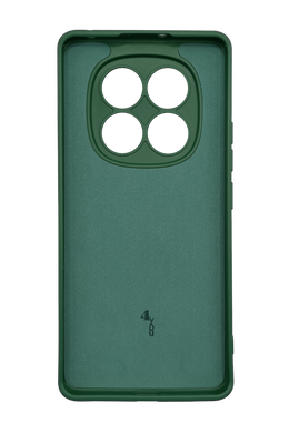 Силіконовий чохол Full Cover для Xiaomi Redmi Note 14 Pro 4G dark green Full Camera без logo