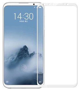 Защитное 2,5D стекло для Meizu 16th white