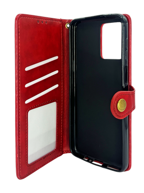 Чехол-книжка кожа для Motorola Moto G54 red Getman Gallant PU