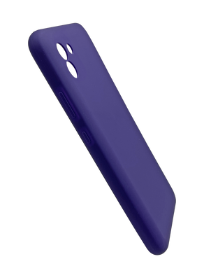 Силиконовый чехол Full Cover для Samsung A03 violet Full Camera без logo