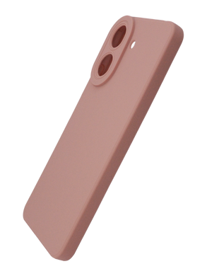 Силиконовый чехол SMTT для Xiaomi Redmi 13C/Poco C65 pink sand Full Camera