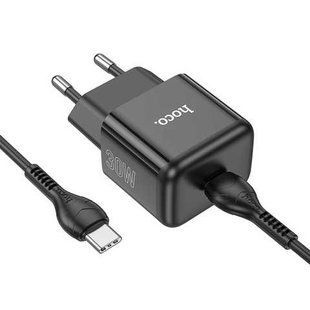 Мережевий зарядний пристрій Hoco N32 Glory PD30W Type-C to Type-C black