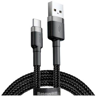 USB кабель Baseus Cafule CATKLF-BG1 3A/1m Type-C gray/black