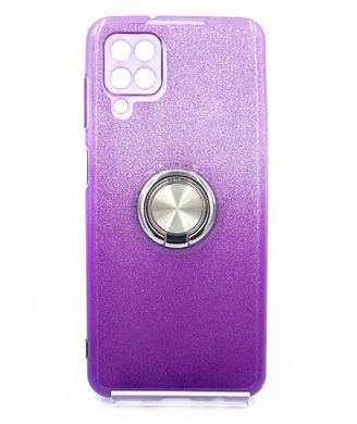 Силиконовый чехол SP Shine для Samsung A12/M12 violet ring for magnet