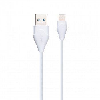 USB кабель Celebrat CB-02 Lightning FC 2.4A/1m white