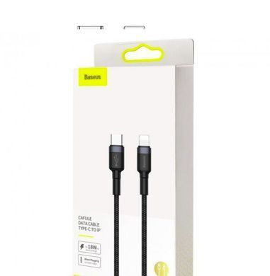 PD кабель Baseus Cafule Cable Type-C to iP PD 20W 1m red+black