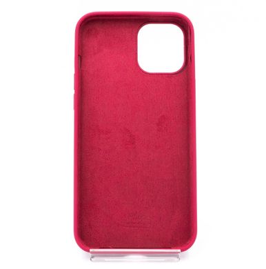 Силіконовий чохол Full Cover для iPhone 12 Pro Max rose red