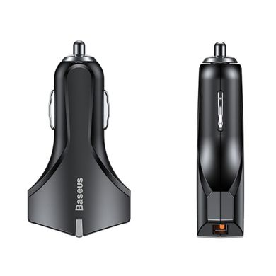 Автомобільний зарядний пристрій  Baseus Rocket Dual 3A USB QC3.0 black