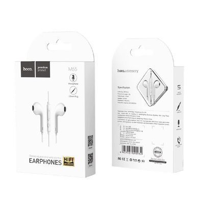 Наушники Hoco M55 с микроф. white
